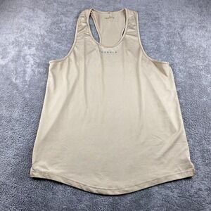 YoungLA‎ Tank Top Shirt Mens Large Beige Sleeveless Performance Stretch